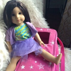 Used American Girl doll with carrying case